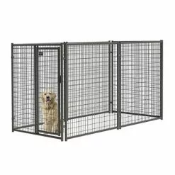 Master Paws 6' H X 5' W Commercial Grade Welded Wire Kennel Gate 12 Master Paws 6' H X 5' W Commercial Grade Welded Wire Kennel Gate -Master Paws Sales Store 1711697 P ALT2