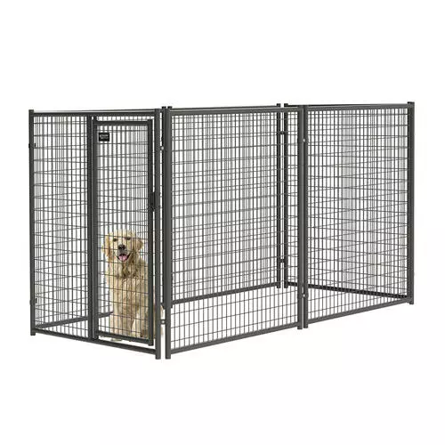 Master Paws 6' H X 5' W Commercial Grade Welded Wire Kennel Gate 4 Master Paws 6' H X 5' W Commercial Grade Welded Wire Kennel Gate - Image 3