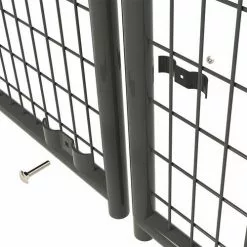 Master Paws 6' H X 5' W Commercial Grade Welded Wire Kennel Gate 15 Master Paws 6' H X 5' W Commercial Grade Welded Wire Kennel Gate -Master Paws Sales Store 1711697 P ALT5