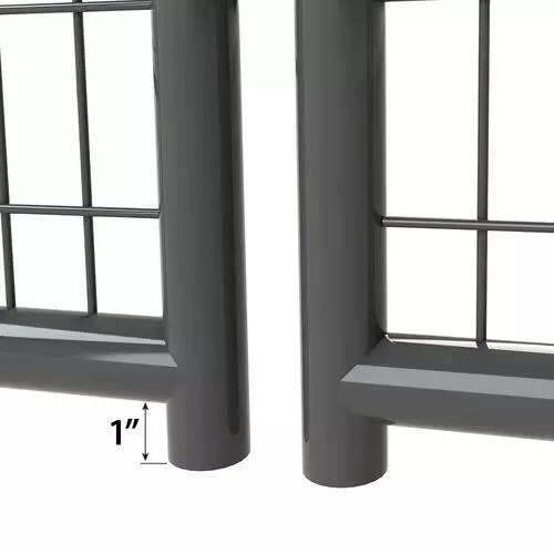 Master Paws 6' H X 5' W Commercial Grade Welded Wire Kennel Gate 9 Master Paws 6' H X 5' W Commercial Grade Welded Wire Kennel Gate - Image 8