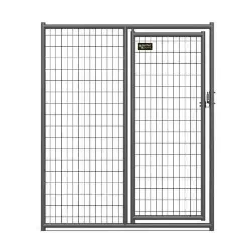 Master Paws 6' H X 5' W Commercial Grade Welded Wire Kennel Gate 2 Master Paws 6' H X 5' W Commercial Grade Welded Wire Kennel Gate