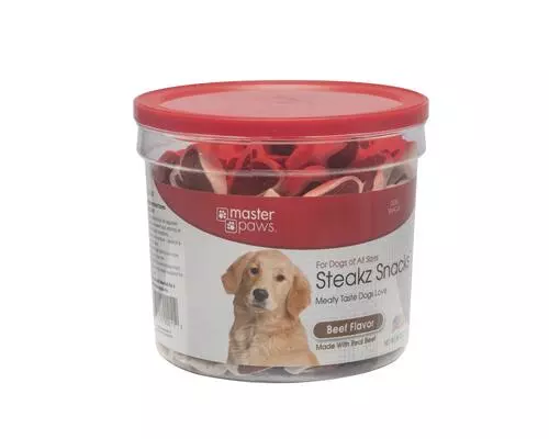 Master Paws® Steakz Snacks® Beef Flavor Dog Treats - 40 Oz 4 Master Paws® Steakz Snacks® Beef Flavor Dog Treats - 40 Oz - Image 2