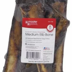 Master Paws® Medium Rib Bone Dog Chew - 8 Pack