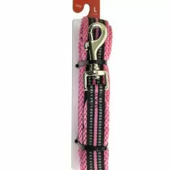 Master Paws® 5' Pink Reflective Nylon Dog Leash - Large