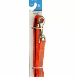 Master Paws® 5' Orange Reflective Adjustable Nylon Dog Leash - Medium