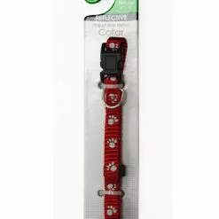Master Paws® Adjustable Red Reflective Dog Collar - Small
