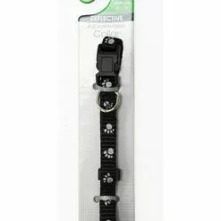 Master Paws® Adjustable Black Reflective Dog Collar - Small