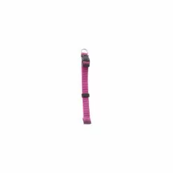 Master Paws® Adjustable Vertical Line Pink Dog Collar - Small