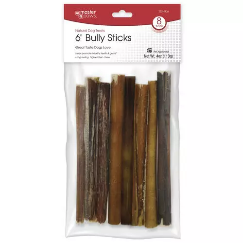 Master Paws® 6" Bull Sticks Dog Chews - 8 Pack 3 Master Paws® 6" Bull Sticks Dog Chews - 8 Pack