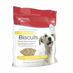 Master Paws® Grain-Free Oven-Baked Chicken & Chickpea Biscuit Dog Treats - 64 Oz -Master Paws Sales Store 2538479 Masterpaws Chicken Chickpea Dog Treat Side 1