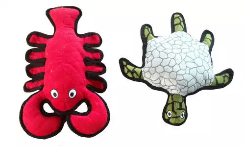 Master Paws® Turtle/Lobster Dog Toy - Assorted 3 Master Paws® Turtle/Lobster Dog Toy - Assorted