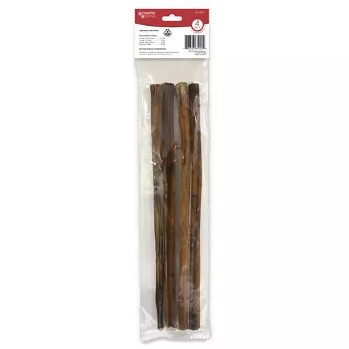 Master Paws 12" Bully Sticks Dog Chews - 4 Pack 4 Master Paws 12" Bully Sticks Dog Chews - 4 Pack - Image 2